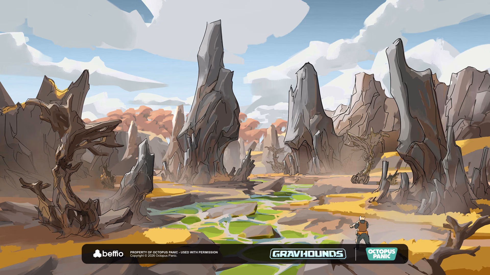Spires and acid pools