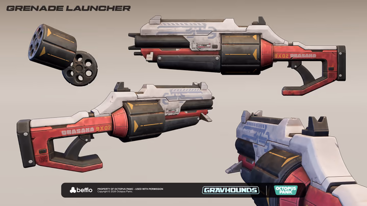 Gravhounds, characters and weapons, image 34
