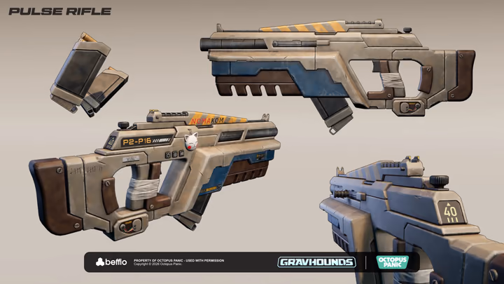 Gravhounds, characters and weapons, image 35