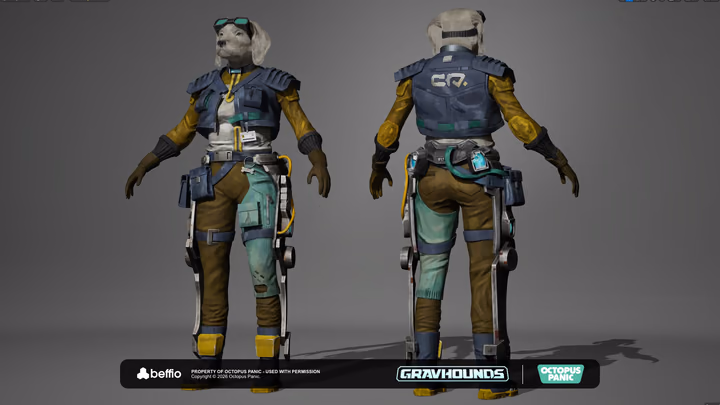 Gravhounds, characters and weapons, image 38